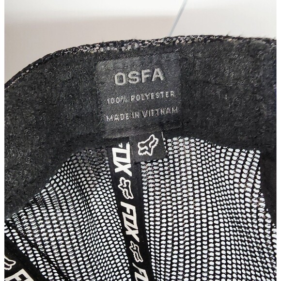 Genuine Fox Racing Hat USA Flag Print Trucker Mesh Snap Hat Cap OSFA EUC - Picture 6 of 7